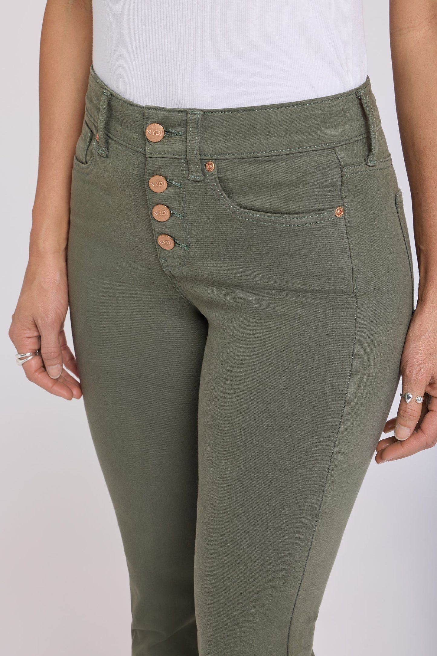 Barbara Bootcut Jeans - Desert Green