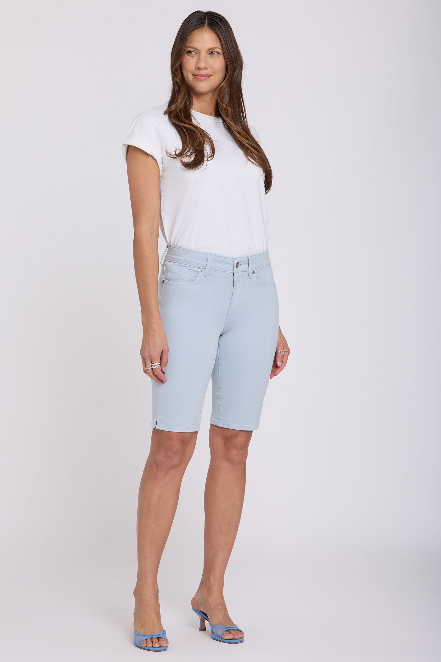 Briella 11 Inch Denim Shorts - Blue Clover