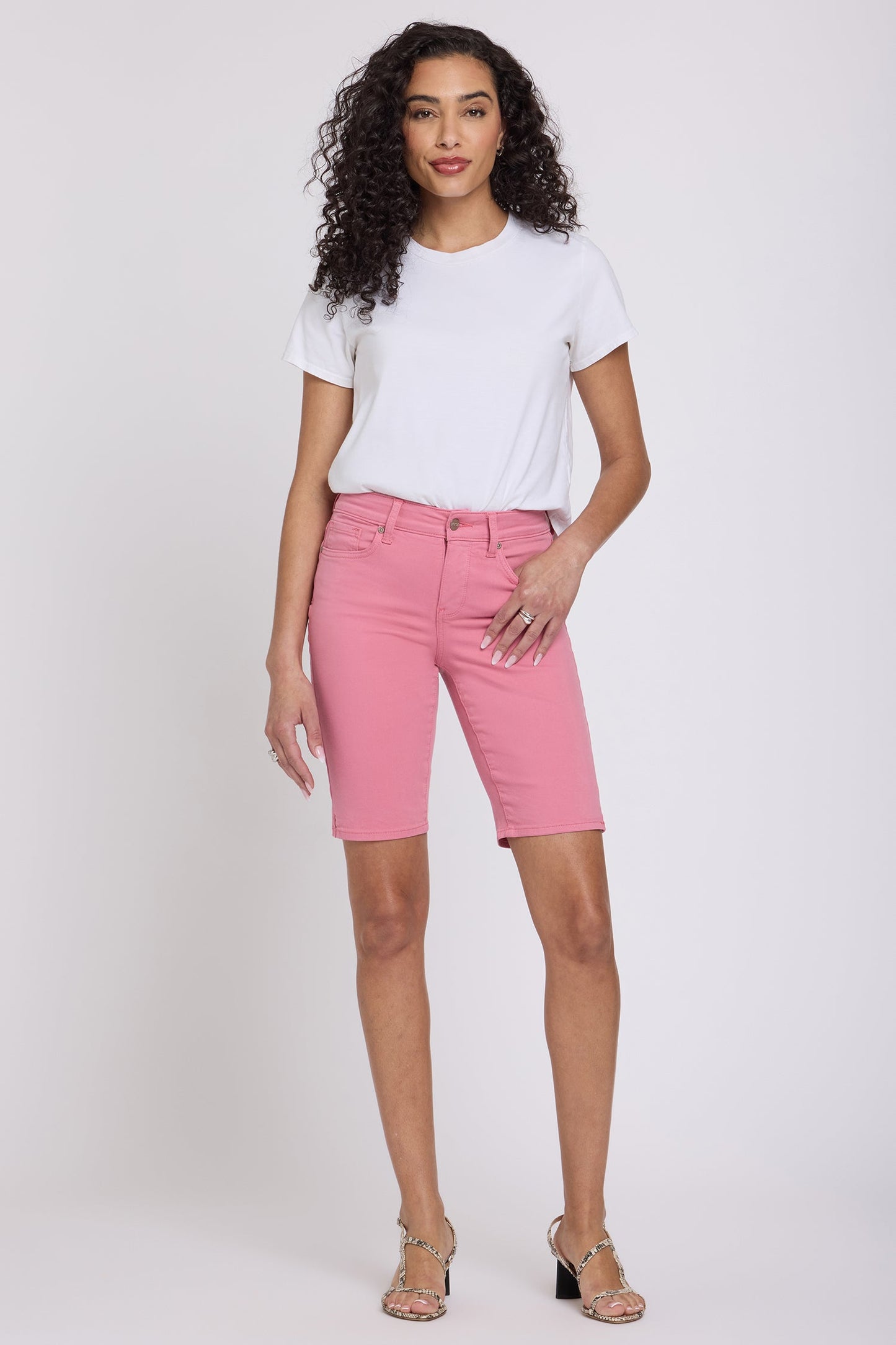 Briella 11 Inch Denim Shorts - Desert Rose