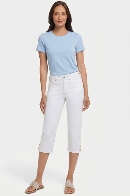 Marilyn Straight Crop Jeans - Optic White