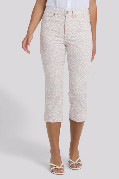 Marilyn Straight Crop Jeans - Snow Leopard
