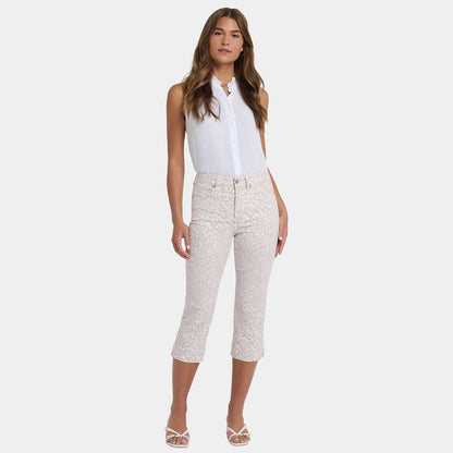 Marilyn Straight Crop Jeans - Snow Leopard