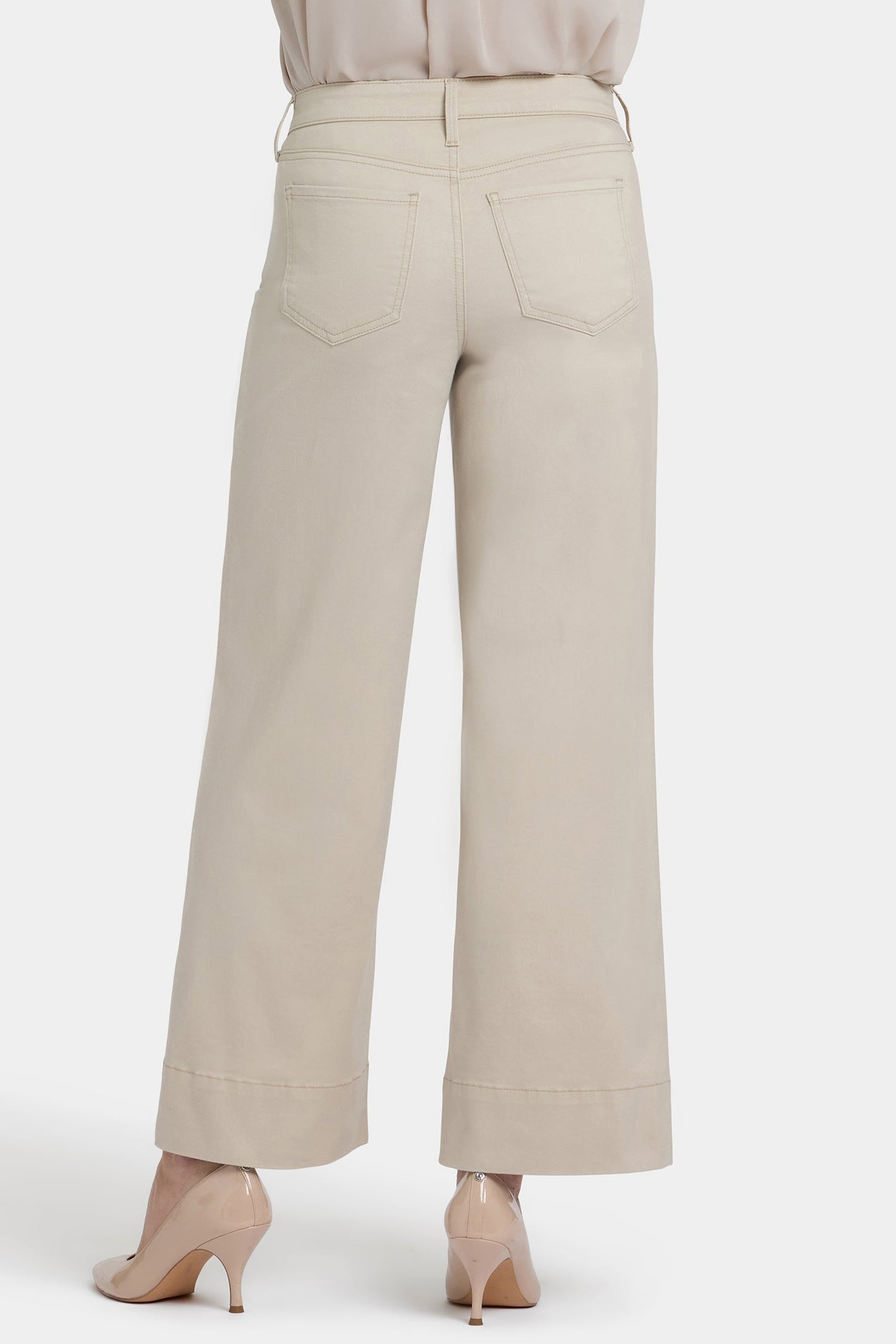 Teresa Wide Leg Ankle Jeans - Feather