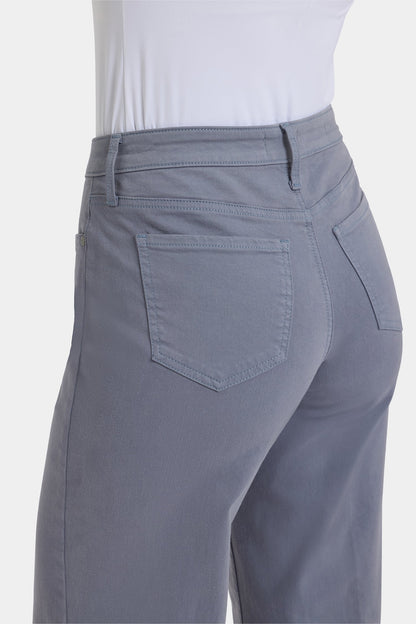Teresa Wide Leg Ankle Jeans - Shadow Blue