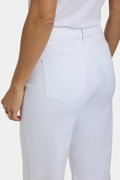 Teresa Wide Leg Ankle Jeans - Optic White