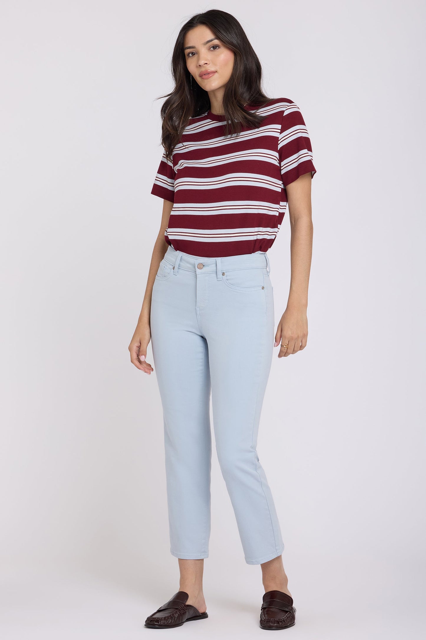Marilyn Straight Ankle Jeans - Blue Clover