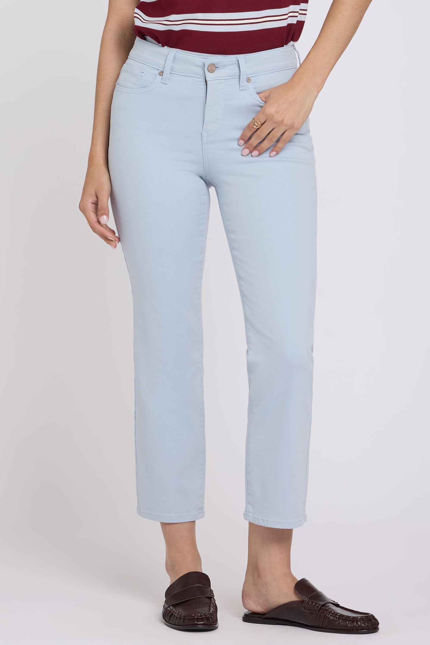 Marilyn Straight Ankle Jeans - Blue Clover