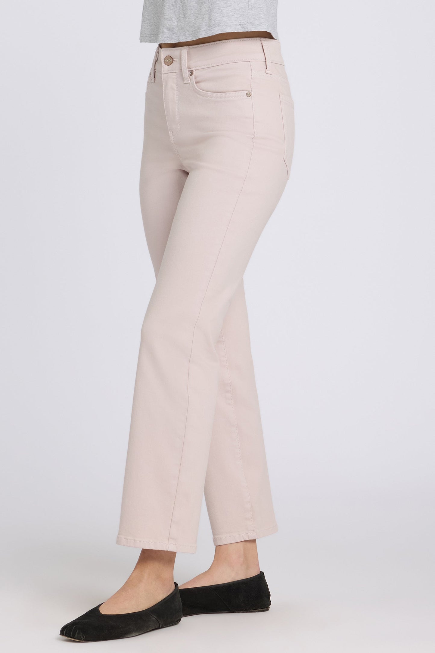 Marilyn Straight Ankle Jeans - Rock Flower