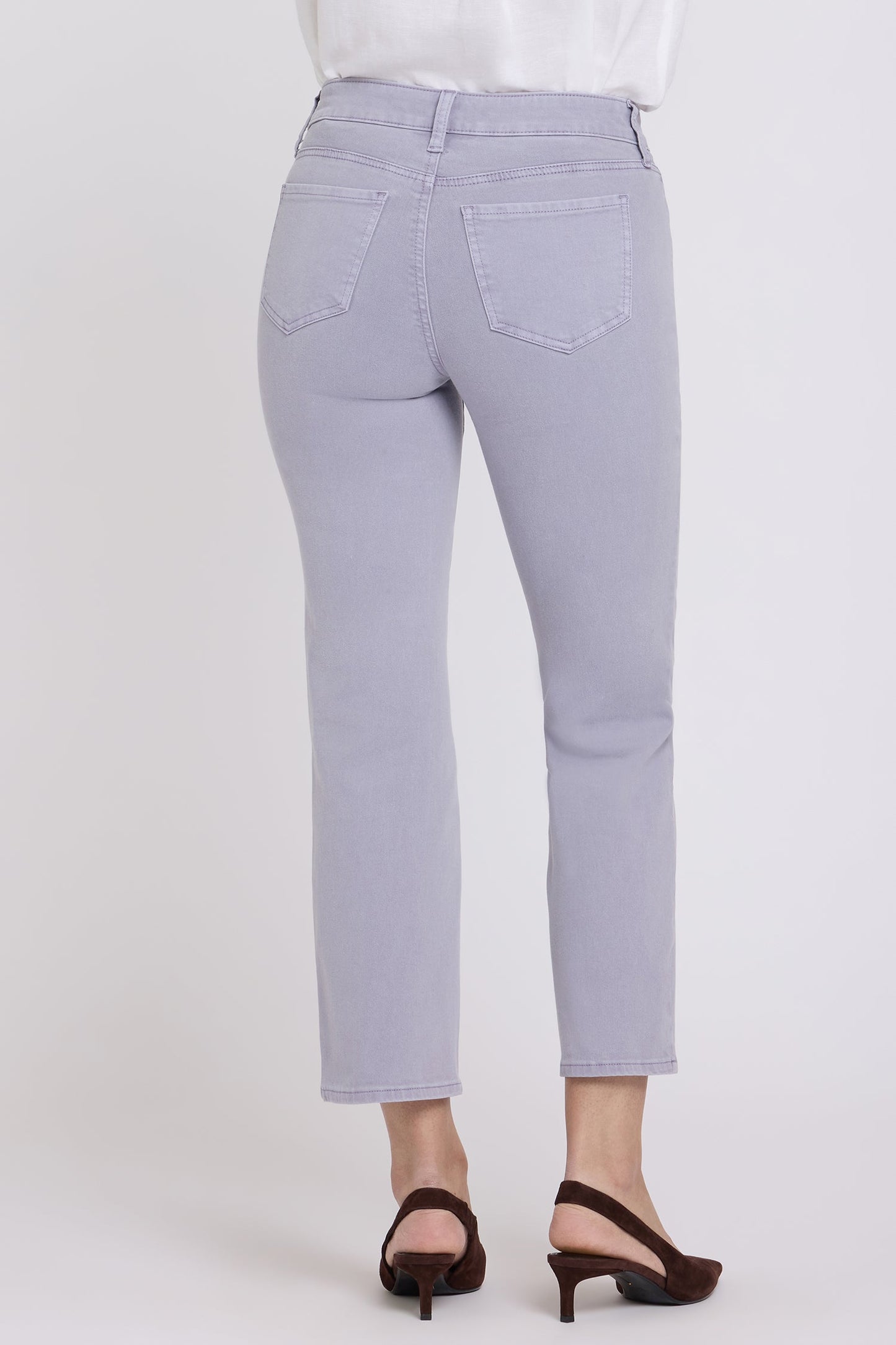 Marilyn Straight Ankle Jeans - Vintage Lavender
