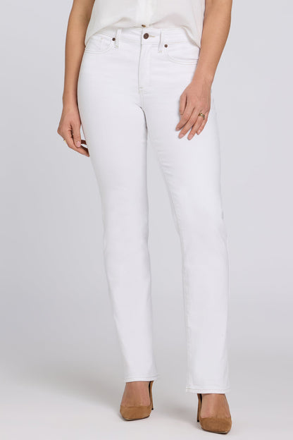 Marilyn Straight Jeans In Tall - Optic White
