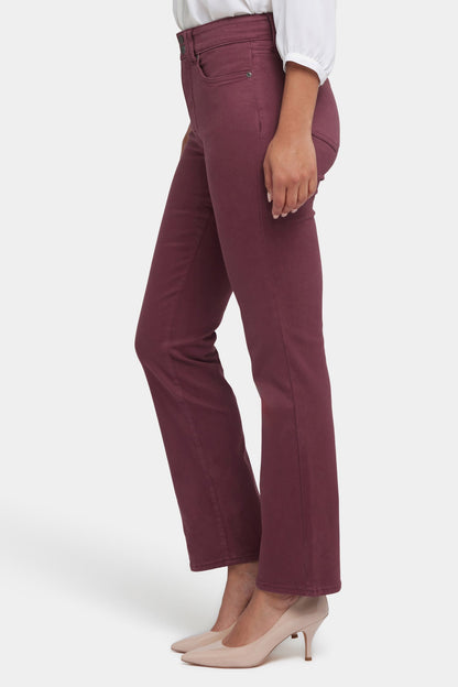 Marilyn Straight Jeans - Dark Cherry