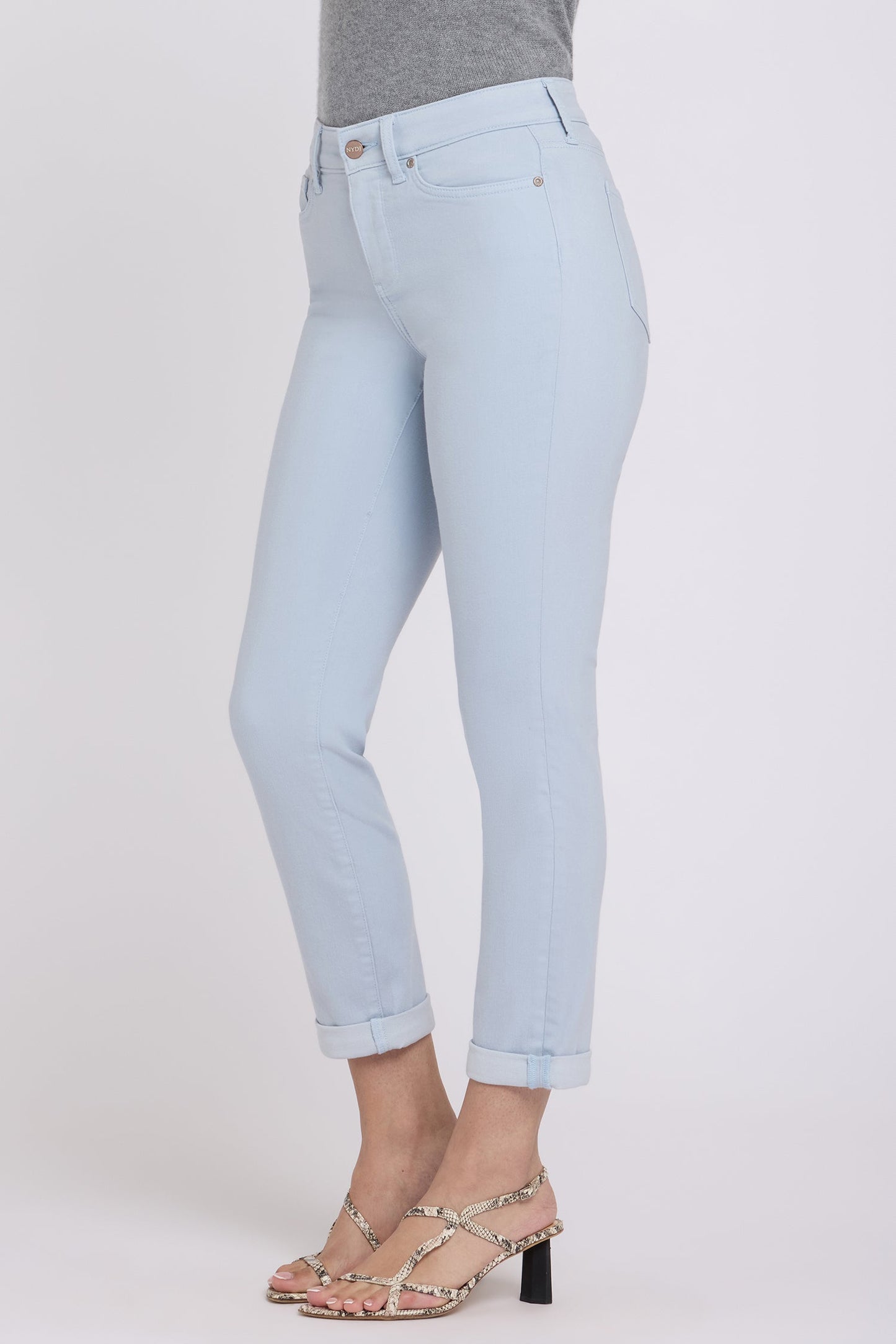 Sheri Slim Straight Ankle Jeans - Blue Clover