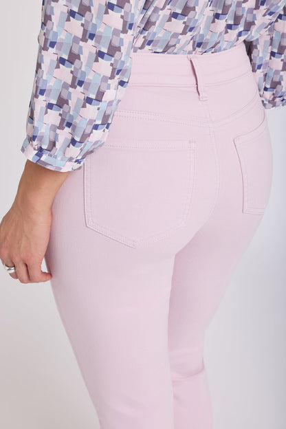 Sheri Slim Straight Ankle Jeans - Light Lilac
