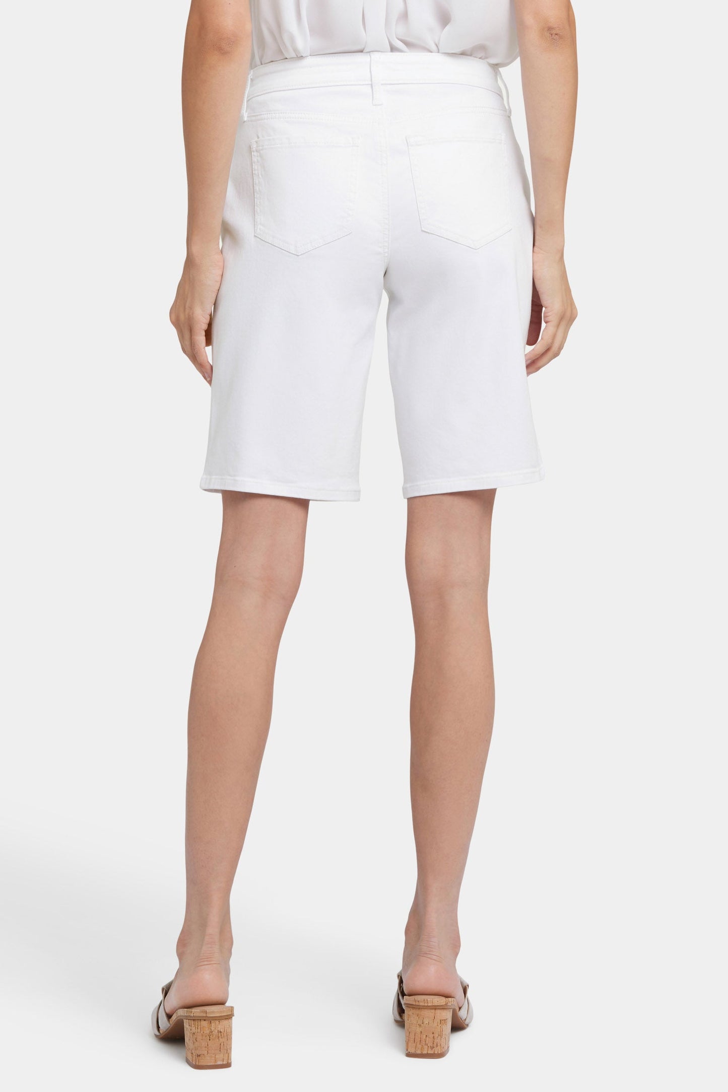 Lilly Denim Shorts - Optic White