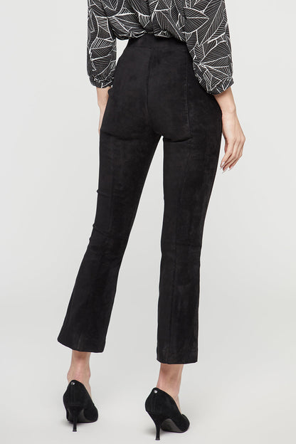 Slim Bootcut Pull-On Pants - Black
