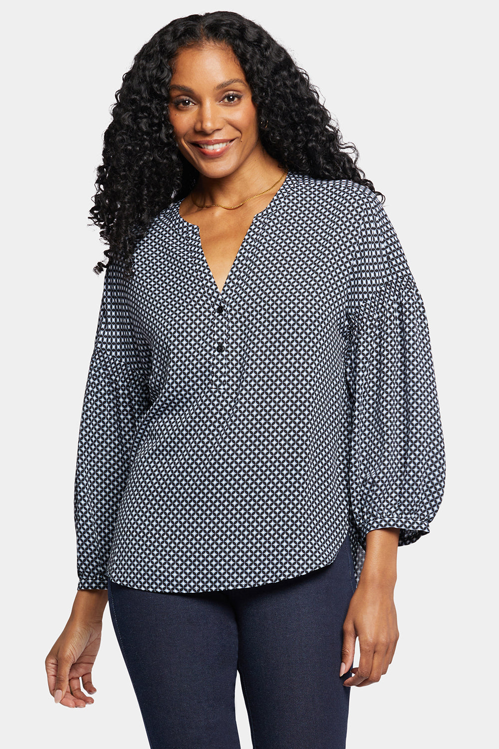 Paulina Peasant Blouse - Diamond Peak