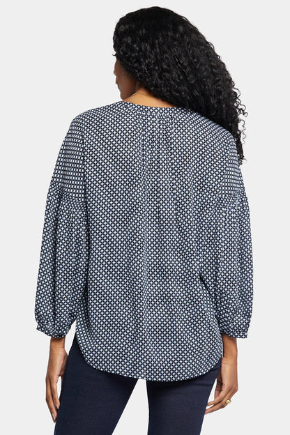 Paulina Peasant Blouse - Diamond Peak