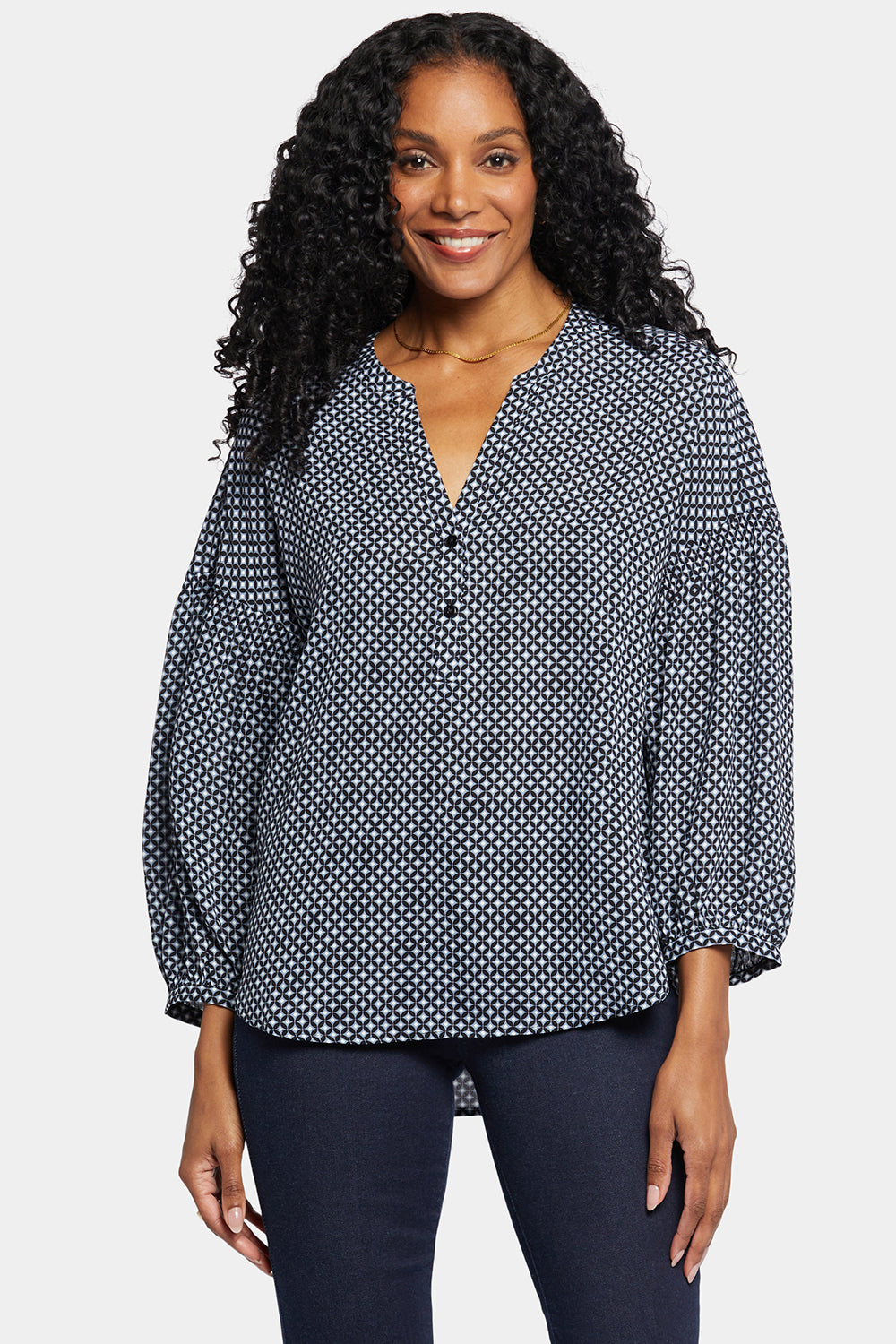 Paulina Peasant Blouse - Diamond Peak