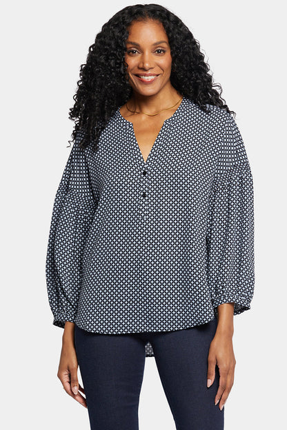 Paulina Peasant Blouse - Diamond Peak
