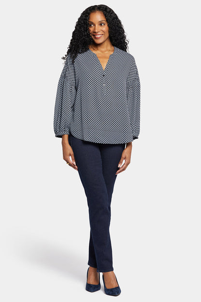 Paulina Peasant Blouse - Diamond Peak
