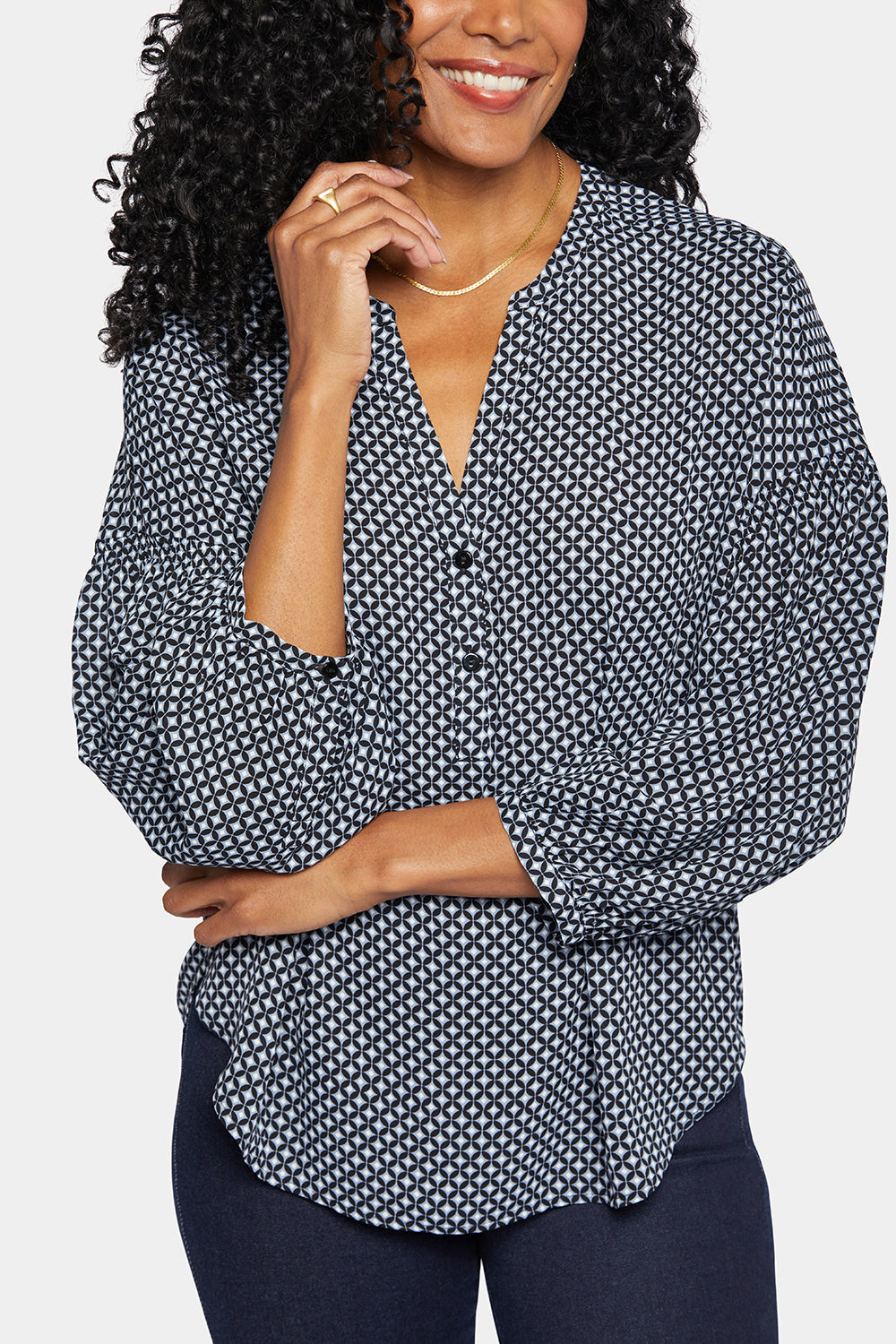 Paulina Peasant Blouse - Diamond Peak