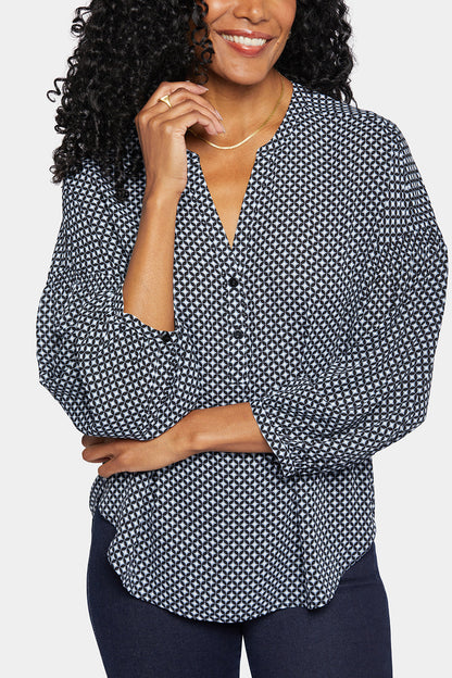 Paulina Peasant Blouse - Diamond Peak