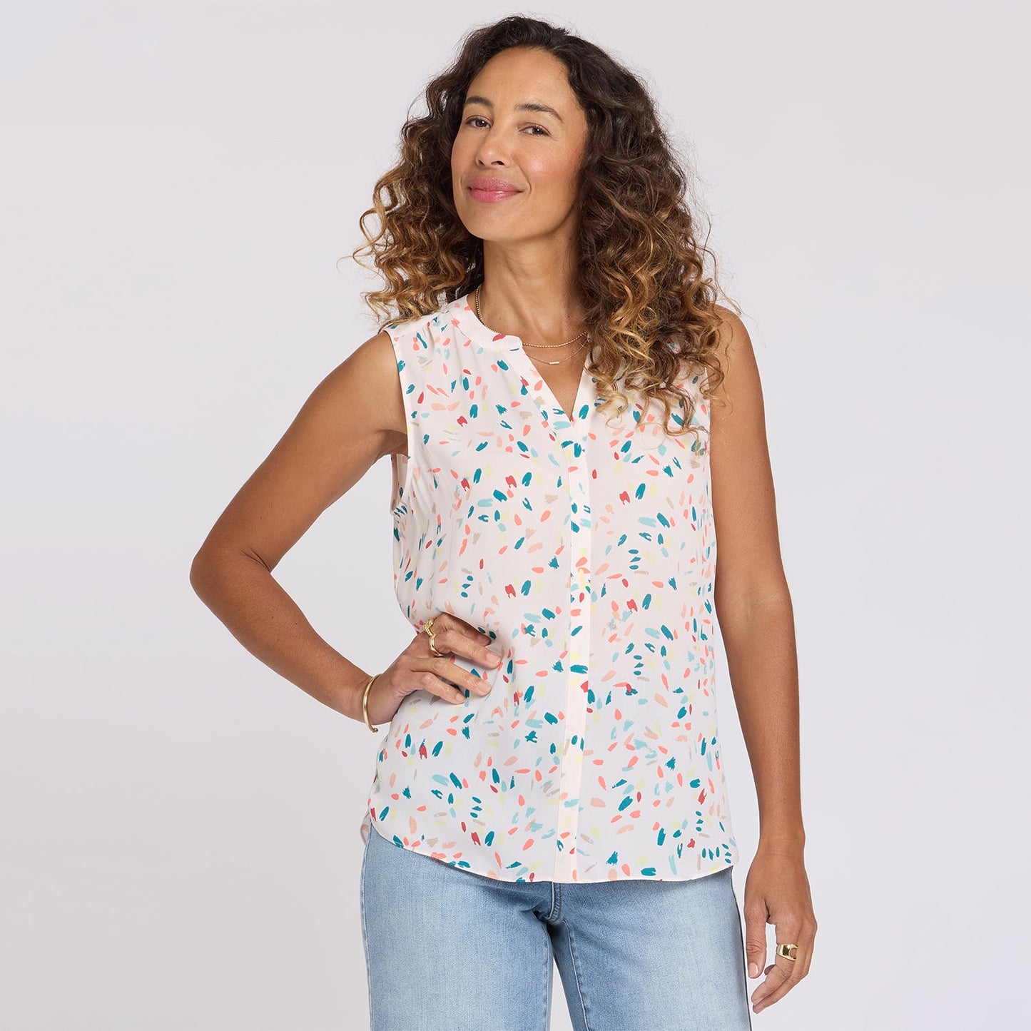 Sleeveless Pintuck Blouse - Jubilee