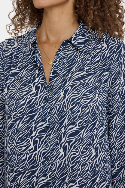 Modern Blouse - Vintage Zebra