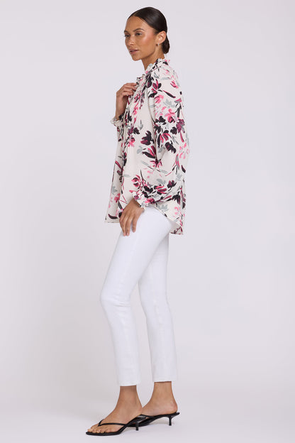 Pleated Front Tunic - Starlight Garden