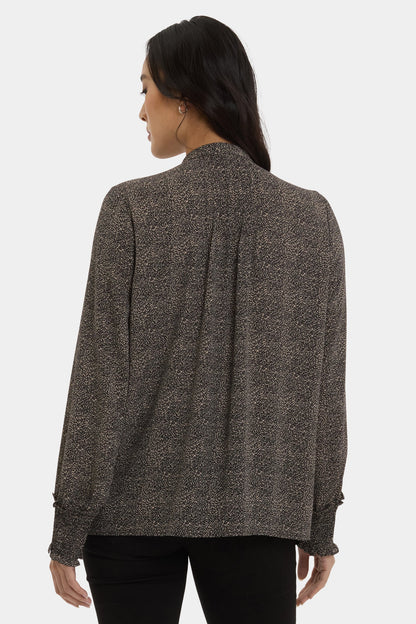 Pleated Peasant Blouse - Meadowlark