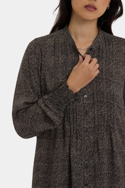 Pleated Peasant Blouse - Meadowlark