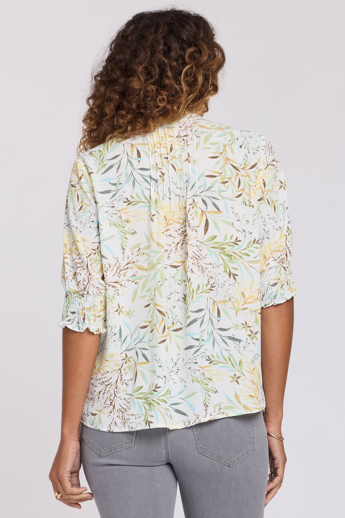 Pleated Short Sleeved Blouse - Chateau Jardin