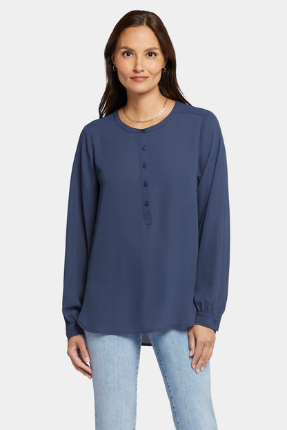 Simone Blouse - Oxford Navy