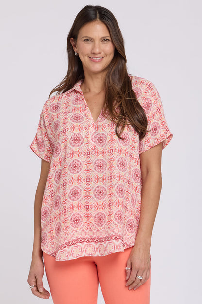 Becky Short Sleeved Blouse - The Paloma