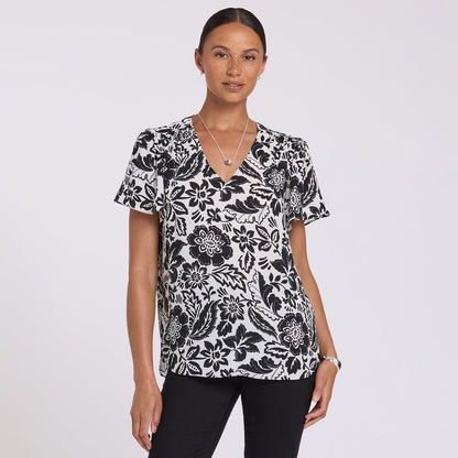 Pleated Flutter Sleeved Blouse - Palm Royale