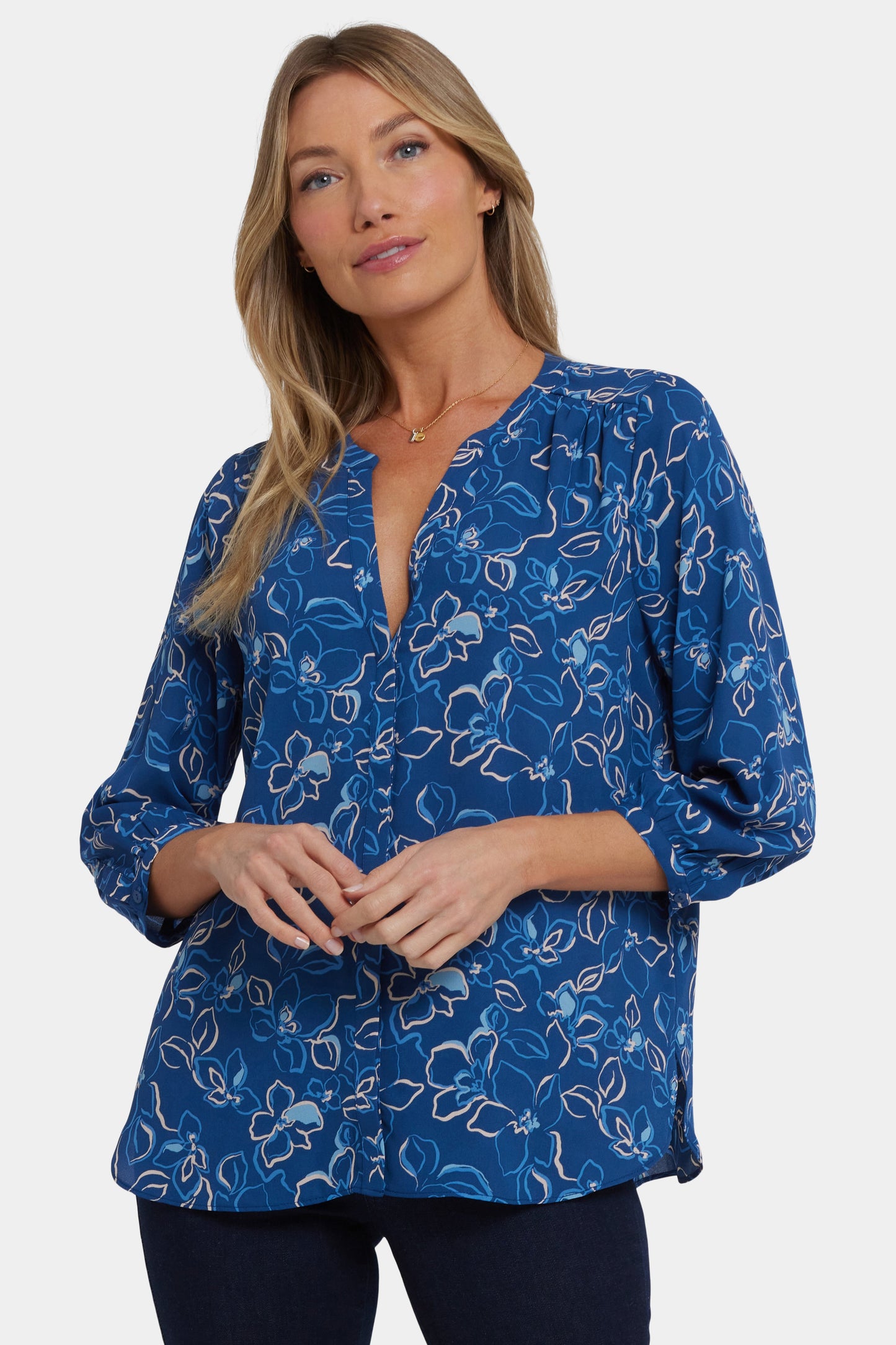 Pintuck Blouse - Fleur d'Yvette