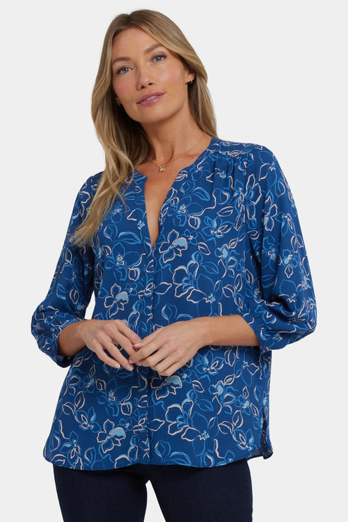 Pintuck Blouse - Fleur d'Yvette