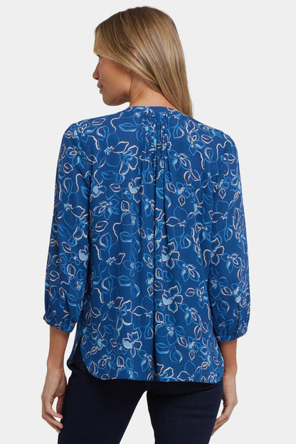 Pintuck Blouse - Fleur d'Yvette