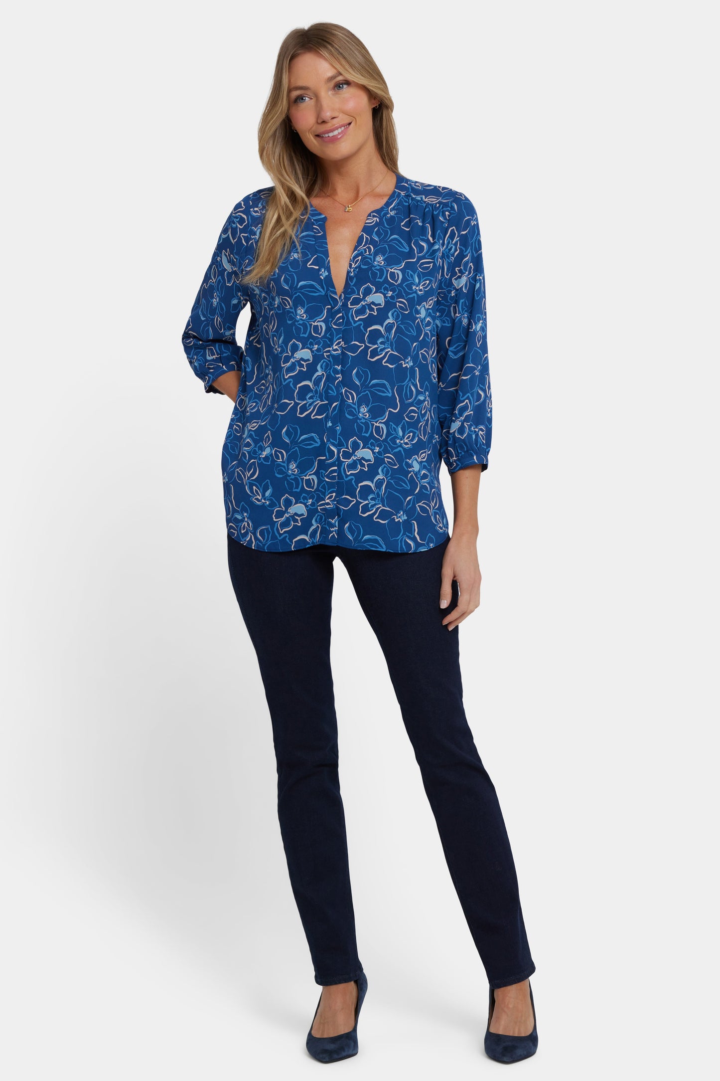 Pintuck Blouse - Fleur d'Yvette