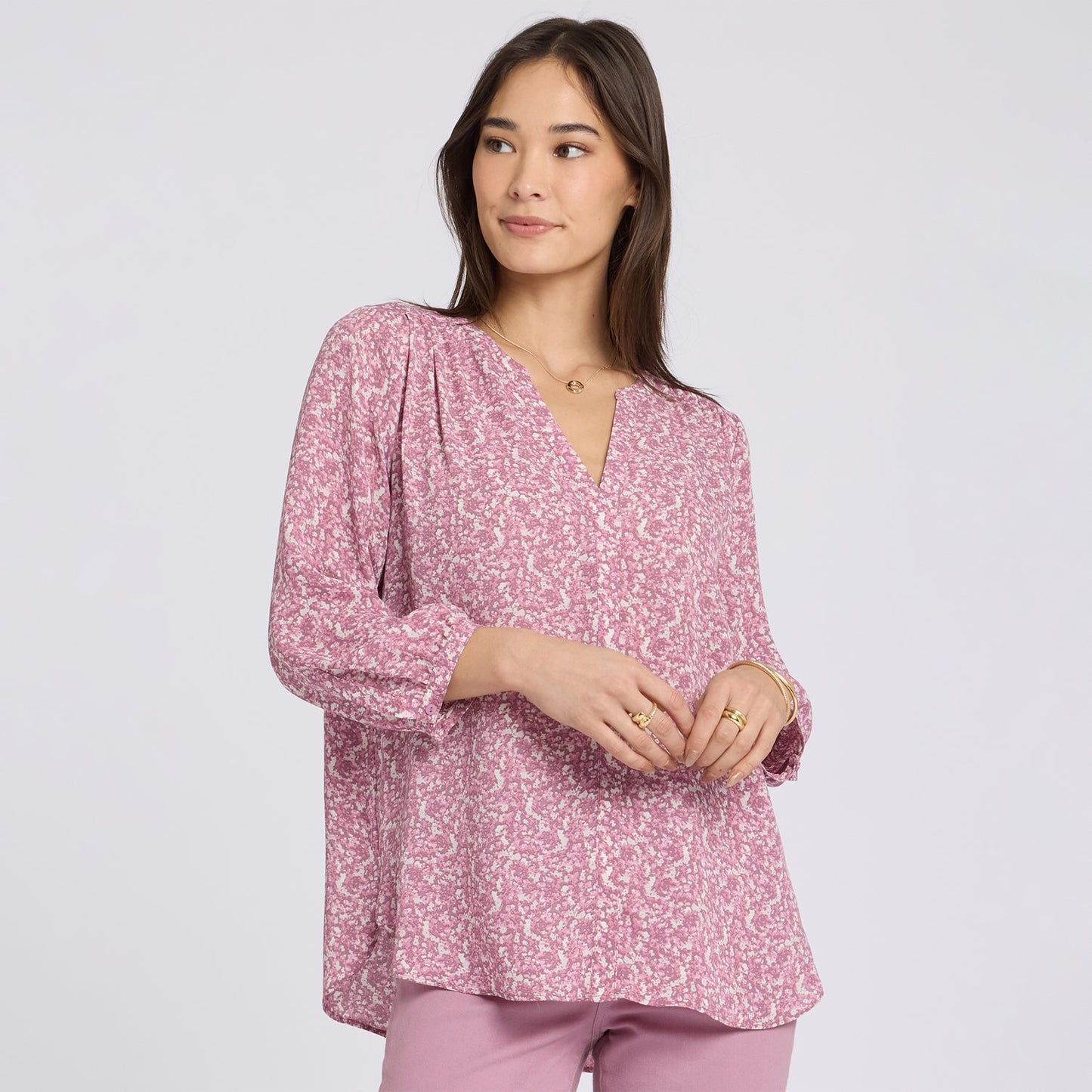 Pintuck Blouse - Destiny Ditsy