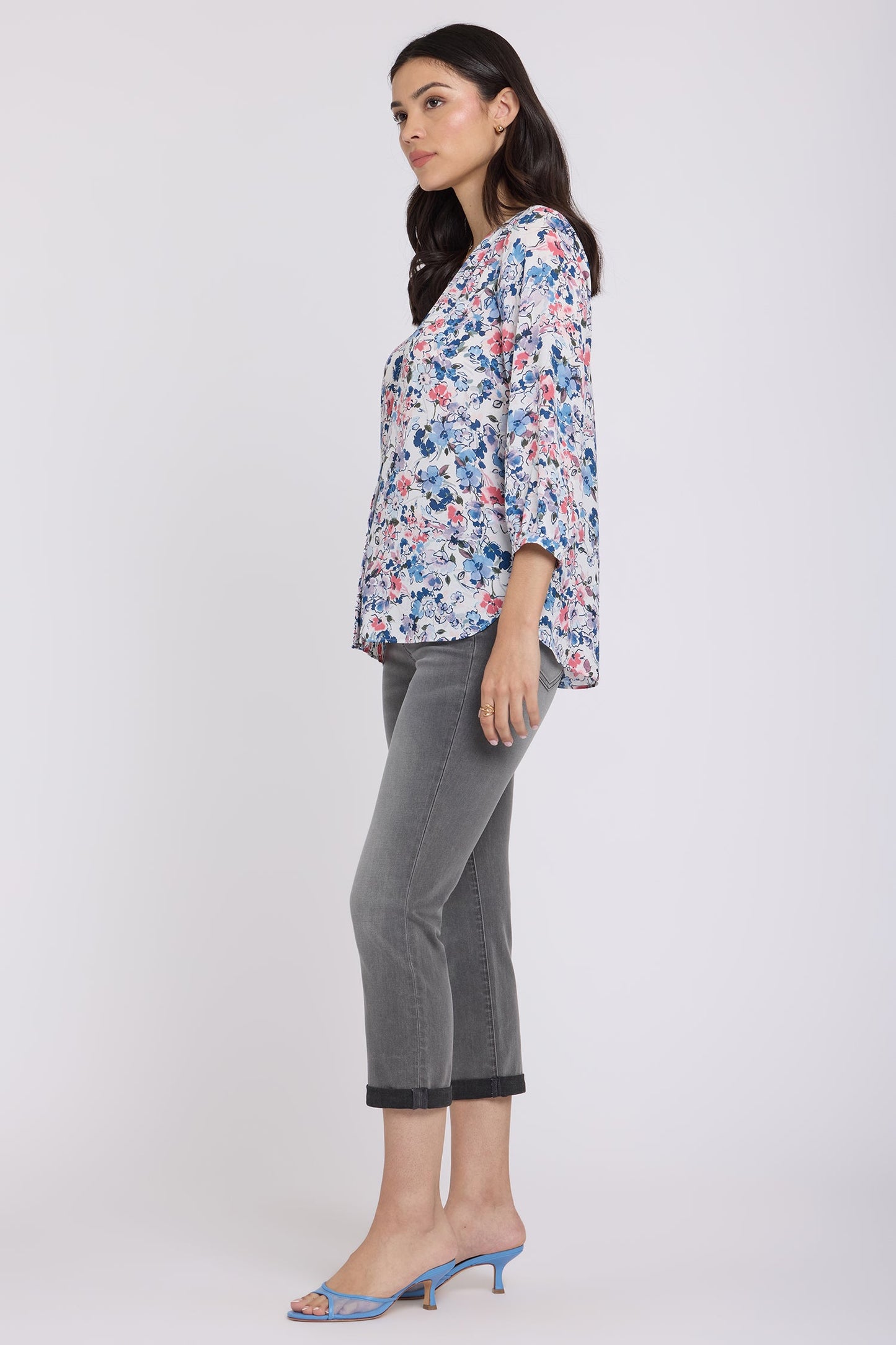 Pintuck Blouse - Desert Blooms