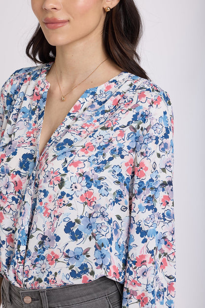 Pintuck Blouse - Desert Blooms