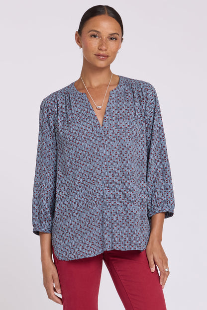Pintuck Blouse - Gillian Geo
