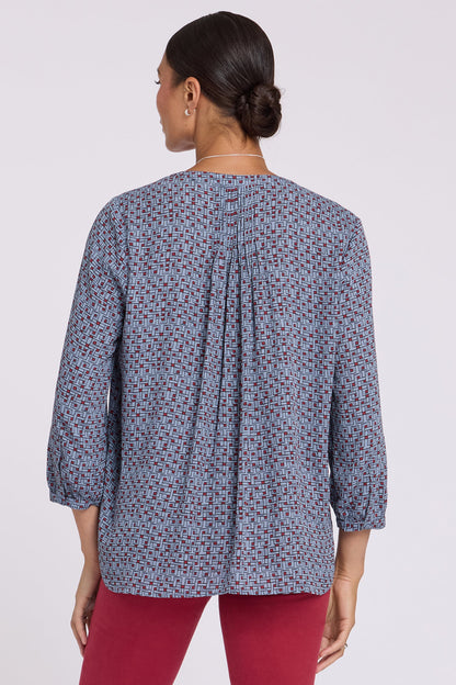Pintuck Blouse - Gillian Geo