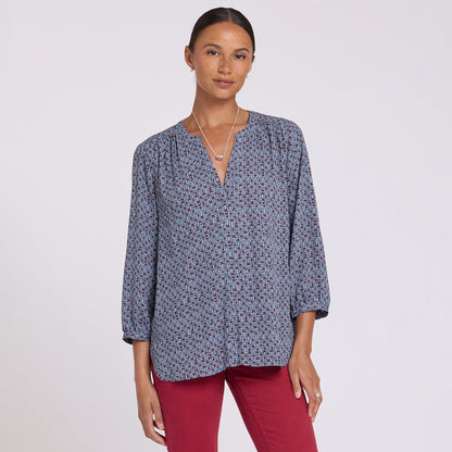 Pintuck Blouse - Gillian Geo