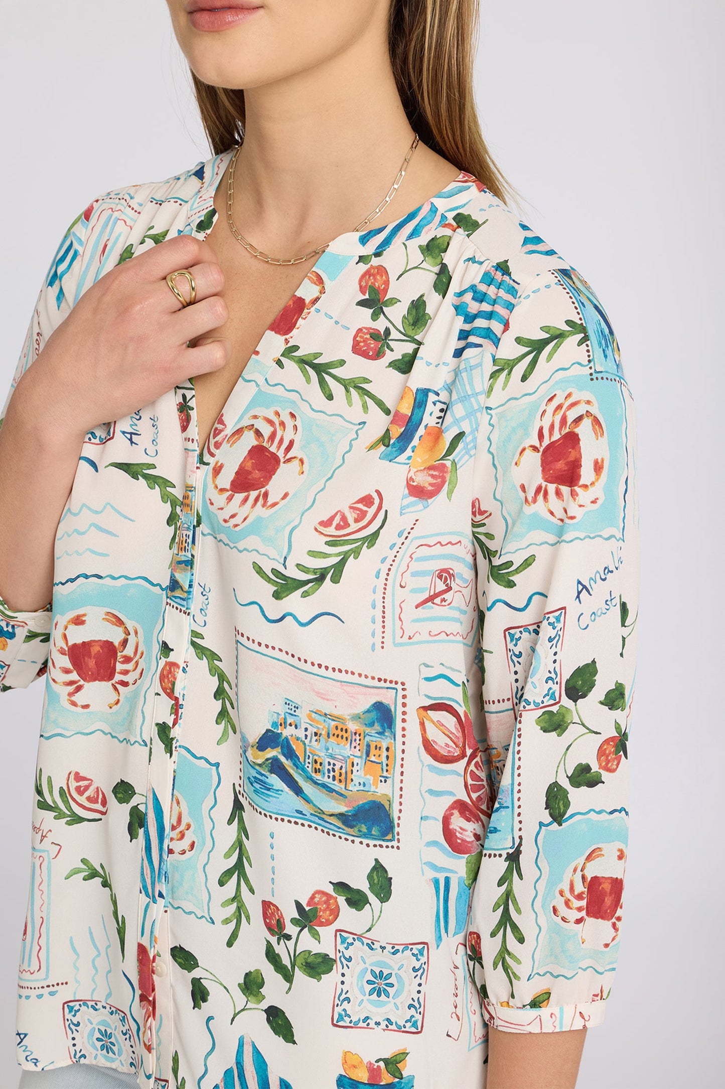 Pintuck Blouse - Dreamscape