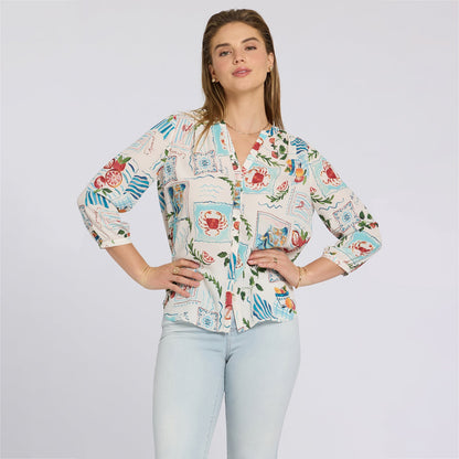 Pintuck Blouse - Dreamscape