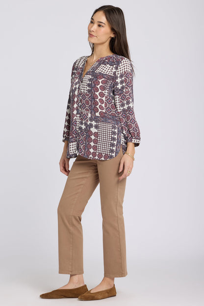 Pintuck Blouse - Vintage Patchwork