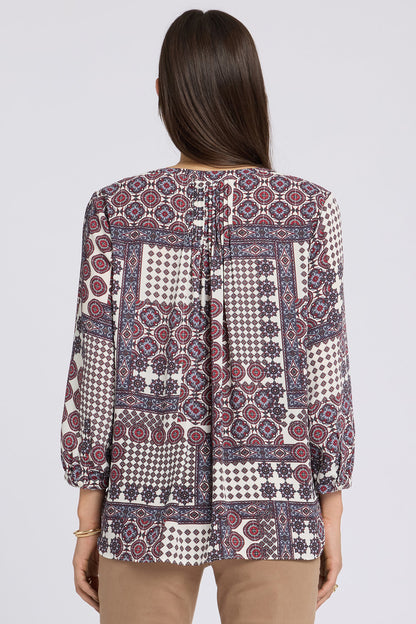 Pintuck Blouse - Vintage Patchwork
