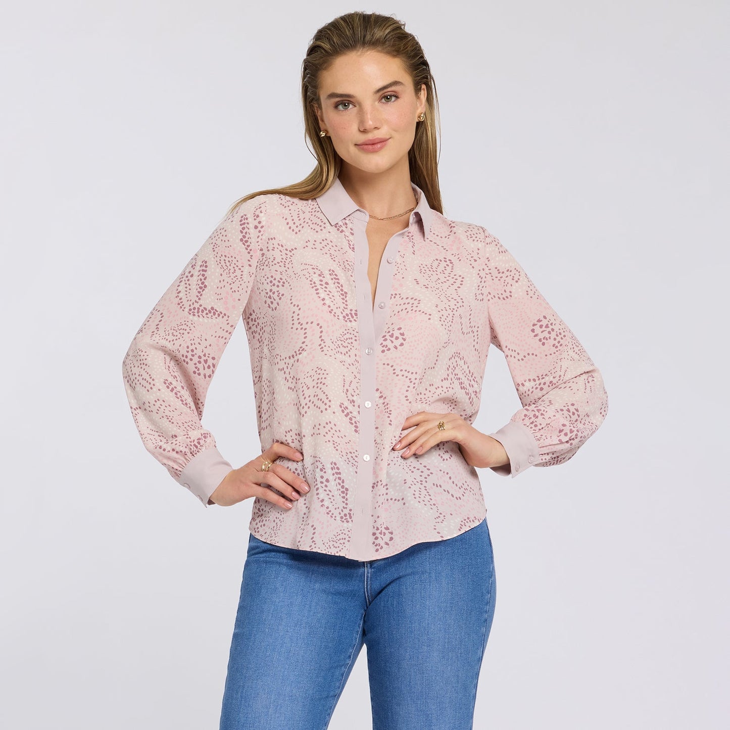 Taylor Blouse - Rock Flower Combo